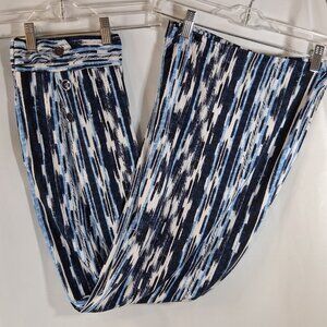 Robert Louise Blue/White Wide Leg Pants Size 1 X